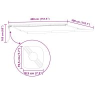 Прибираща се тента антрацит и бял 4x3 м плат и алуминий