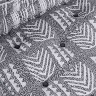 Модулен диван 4 pcs Сив принт текстил