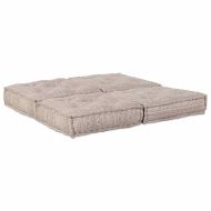 Модулен диван 2 pcs Светло кафяво 140 x 70 x 36 см текстил