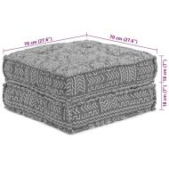 Модулен диван 2 pcs Светлосиво 140 x 70 x 36 см текстил