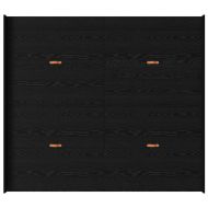 Легло с място за съхранение с таблото Черния дъб 200 x 200 cm