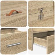 Легло с място за съхранение с таблото Сонома дъб 180 x 200 cm