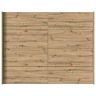 Легло с място за съхранение Дъб 135 x 190 cm Инженерно дърво