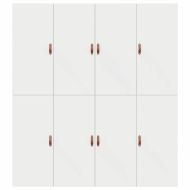 Легло с място за съхранение Бяло 180 x 200 cm Инженерно дърво