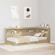 Табла за съхранение с рафт Сонома дъб 80 cm Инженерно дърво