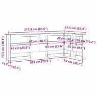 Табла за съхранение с рафт Циментено сиво 80 cm Инженерно дърво
