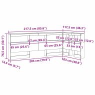 Табла за съхранение с рафт Старо дърво 100 cm Инженерно дърво