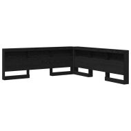 Табла за съхранение с рафт Черния дъб 200 cm Инженерно дърво