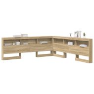 Табла за съхранение с рафт Сонома дъб 200 cm Инженерно дърво