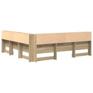 Табла за съхранение с рафт Сонома дъб 200 cm Инженерно дърво