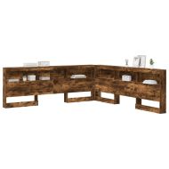 Табла за съхранение с рафт Димян дъб 200 cm Инженерно дърво