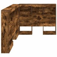 Табла за съхранение с рафт Димян дъб 90 cm Инженерно дърво