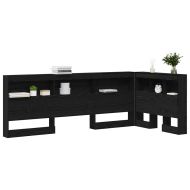 Табла за съхранение с рафт Черния дъб 75 cm Инженерно дърво