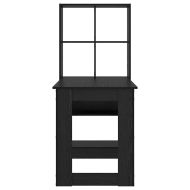 Бюро с рафт Черния дъб 122 x 67 x 145 см Инженерно дърво