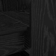 Бюро с рафт Черния дъб 122 x 67 x 145 см Инженерно дърво