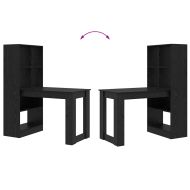 Бюро с рафт Черния дъб 122 x 67 x 145 см Инженерно дърво