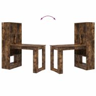 Бюро с рафт Димян дъб 122 x 67 x 145 см Инженерно дърво