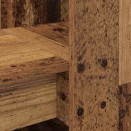 Бюро с рафт Старо дърво 122 x 67 x 145 см Инженерно дърво