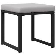 Градински Софа Комплект 6 pcs Черно Стомана