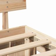 Рамка за легло Кафяво 180 x 200 cm Солидно борово дърво