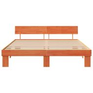 Рамка за легло с таблото Кафяво с восъчно покритие 200 x 200 cm