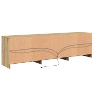 ТВ Единици 2 pcs Дъб 180 x 34 x 50 см Инженерно дърво