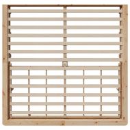 Рамка за легло Кафяво 200 x 200 cm Солидно борово дърво