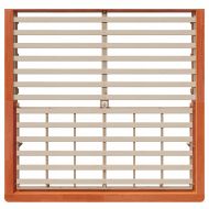 Рамка за легло Кафяво с восъчно покритие 200 x 200 cm