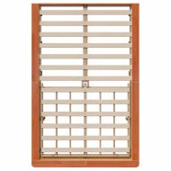 Рамка за легло Кафяво с восъчно покритие 140 x 200 cm