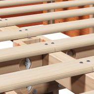 Рамка за легло Кафяво с восъчно покритие 120 x 200 cm