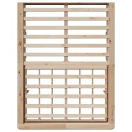 Рамка за легло Кафяво 140 x 190 cm Солидно борово дърво