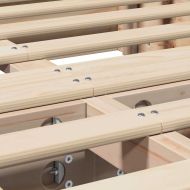 Рамка за легло Кафяво 140 x 190 cm Солидно борово дърво