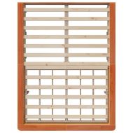 Рамка за легло Кафяво с восъчно покритие 120 x 190 cm