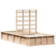 Рамка за легло Кафяво 100 x 200 cm Солидно борово дърво