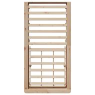 Рамка за легло Кафяво 100 x 200 cm Солидно борово дърво