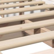 Рамка за легло Бяло 80 x 200 cm Солидно борово дърво