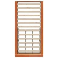 Рамка за легло Кафяво с восъчно покритие 80 x 200 cm