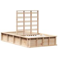 Рамка за легло Кафяво 90 x 190 cm Солидно борово дърво