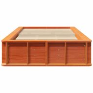 Рамка за легло Кафяво с восъчно покритие 90 x 190 cm