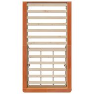 Рамка за легло Кафяво с восъчно покритие 90 x 190 cm