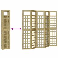 Параван за уединение 5 pcs Кафяво 200 x 180 cm