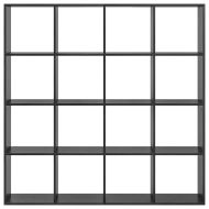 Шкаф за книги Черния дъб 137,5 x 29 x 137,5 см Инженерно дърво