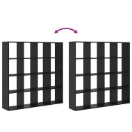 Шкаф за книги Черния дъб 137,5 x 29 x 137,5 см Инженерно дърво