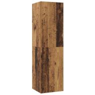 Стенен ТВ шкаф 4 pcs Старо дърво Инженерно дърво