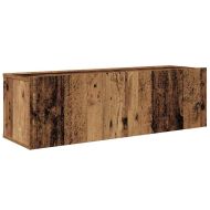 Комплект ТВ шкаф 8 pcs Старо дърво Инженерно дърво