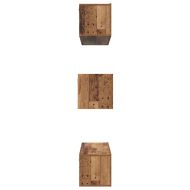 Комплект ТВ шкаф 6 pcs Старо дърво Инженерно дърво