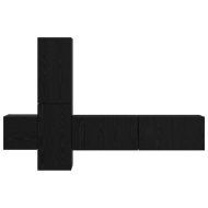 Комплект ТВ шкаф 5 pcs Черния дъб Инженерно дърво