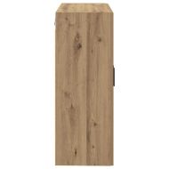 Стенно шкафче 2 pcs Дъб 69,5 x 34 x 90 см Инженерно дърво