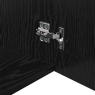 Шкаф за съхранение Черен дъб 50 x 41 x 225 см Инженерно дърво