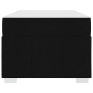 Рамка за легло с матрак Черно 80 x 200 cm текстил